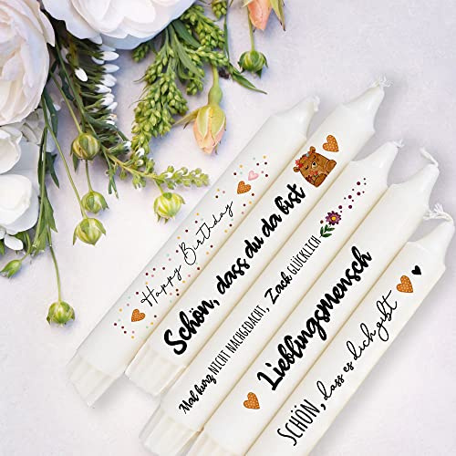Kerzensticker Kerzentattoo Kerzentattoos Tattoofolie positive Sprüche für Kerzen oder Keramik A4 Bogen DIY Stickerbogen kst59 ilka parey wandtattoo-welt