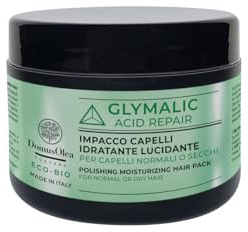 IMPACCO CAPELLI IDRATANTE LUCIDANTE – GLYMALIC ACID REPAIR – Idratante, Anti-Crespo, Ristrutturante a pH Acido – Per Capelli Normali o Secchi – 250ml - ECO-BIO - Domus Olea Toscana