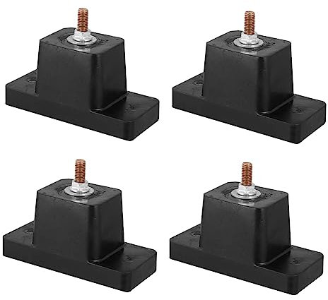 Amosfun 4 Stück Stoßdämpfende Basis Für Klimaanlagen Klimaanlage Basis Stoßdämpfender Sockel - Absorbierender Ständer Stoßdämpfender Ständer Stoßfeste Basis Matte Gummi Die Außeneinheit