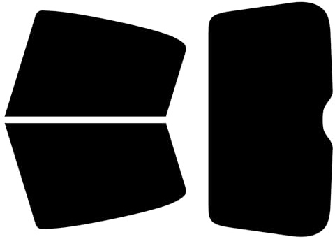 TINTCOM Film Solaire Auto Prédécoupé pour Peugeot 206 5 Portes 1999-2010 - (05% Noir Fumé Super) - Vitres Latérales Arrière & Lunette Arrière - Ajustement sur Mesure, Protection UV