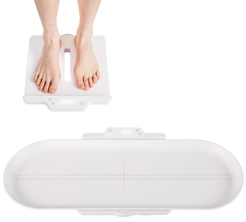 RELAX4LIFE Bilancia Multifunzionale per Neonati con Vassoio, 3 Unità di Misura, Display Intelligente, Spegnimento Automatico, Bilancia per Bambini Staccabile con Piedini, Portata Massima 150 kg