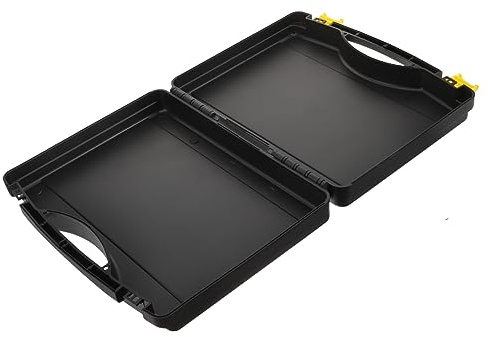 PartyKindom Portable Mechanics Tool Box Handle Dustproof and Shockproof Plastic Tool Storage Case Home Repair