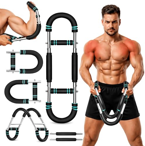 Adjustable Twister Arm Trainer for Men and Women - U-Shaped Chest Expander Twister Arm Exerciser with 3 Resistance Levels 40-90LB - Strength Training Equipment Chest Trainer for Shoulder Wrist Back