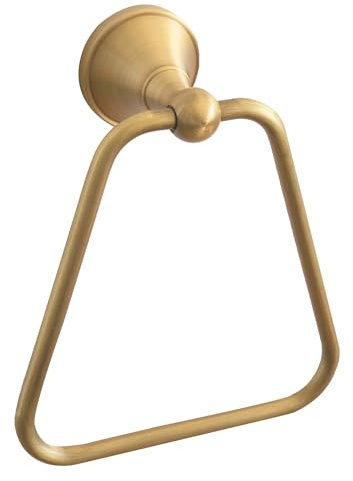 Antike Messing T-Form Badetuch-Ringhalter - Einfaches Wand-Design für Bad & Küche - Eleganter Handtuchaufhänger & stilvolles Badezimmer-Zubehör
