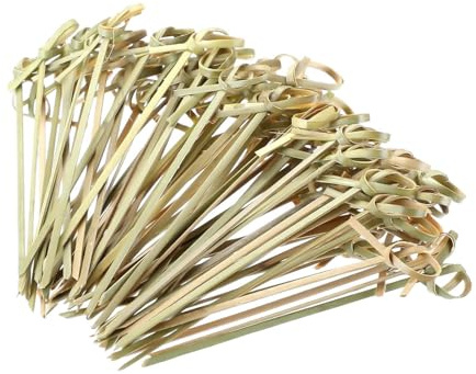 Palillos Para Aperitivos 100 Piezas Decorativas Largas Naturales Y Seguras