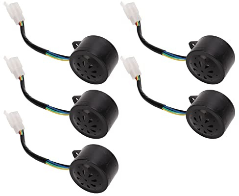 Qudinip Backup Horn Summer Högt 110-120db Backlarm för Elektrisk Trehjuling eller Skoter 5 St ABS Hållbart Larmljud