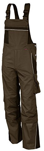QUALITEX HIGH QUALITY WORKWEAR Latzhose PRO, haselnuss/Kastanie, Gr. 68