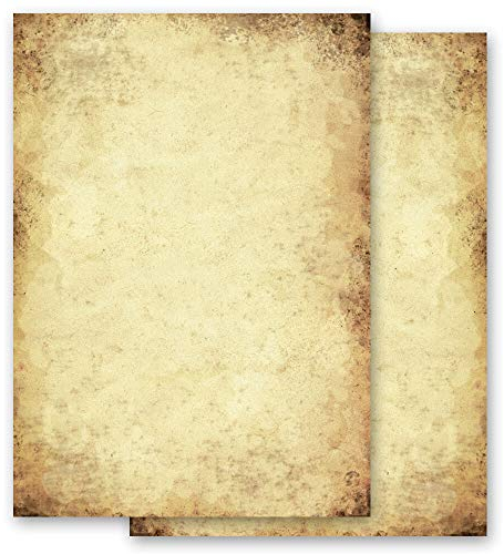 100 Blatt Briefpapier Antik & History ALTES PAPIER - DIN A6 Format - Paper-Media
