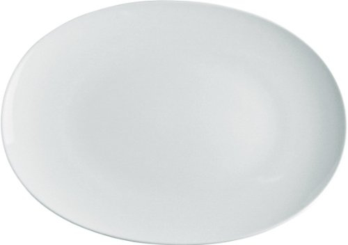 Alessi SG53/22 38 'Mami' Bratenplatte Oval aus weißem Porzellan 38 cm x 27 cm