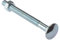 Forgefix CB10280M Bullone a Testa Tonda e Dado ZP 280 mm, Sacchetto 10, Argento, M10 x 280mm, Set di 10 Pezzi