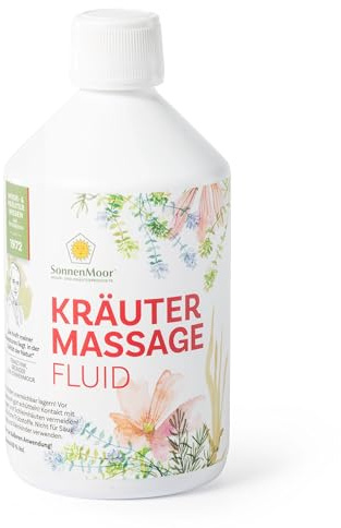 SonnenMoor Kräutermassagefluid in der 500 ml die Nachfüllflasche - flüssige Kräuter zum Einreiben - vor und nach dem Sport