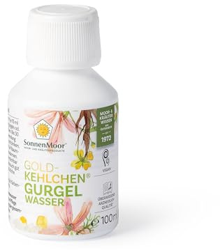 Gurgelwasser SonnenMoor 100 ml - Flüssige, Pflanzliche Kräuterkombination zur Pflege von Hals, Mund und Zahnfleisch