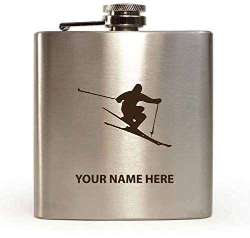 Ski Design - Personalised 6oz Hip Flask