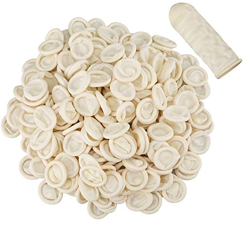 G2PLUS 200 pezzi Copridita,Finger Cots Anti-Statico,Guanti da dito per Lavorare con Attrezzature Elettroniche o Coprire Medicazioni