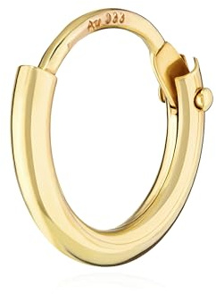 NKlaus Einzel Ohrring ECHT GOLD 333 - HERREN Creole Echtgold - Ohrschmuck Ohrhänger für Männer - 8 Karat