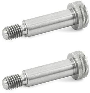 Ganter Standardelement | Passskruvar med linning – ISO 7379-8-M6-60-NI | Inspelningsdiameter 8 mm | rostfritt stål | 2 stycken