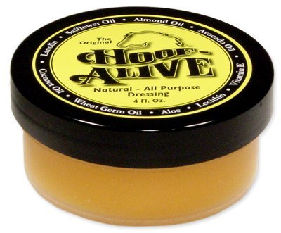Hoof-Alive. Natural, All-Purpose Dressing Penetrates Hoof Wall and Living Tissue. Promotes Strong, Healthy Hoof Growth While Healing Water and Quarter Cracks. Non-Irritating. Petroleum-Free. (4)