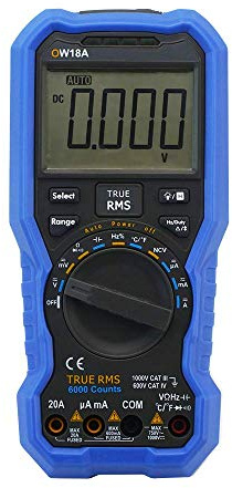 OWON OW18B Multimètre Numérique Enregistreur De Données Thermomètre Kit Bluetooth Ampèremètre Voltmètre Avec Thermocouple De Type K Digital Multimeter Thermometer
