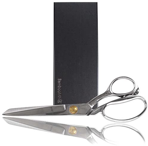 JubileeYarn Premium Professionelle Stoffschere – Hochwertiger robuster Edelstahl – Ultimative Schneiderschere – 25,4 cm Silber – 1 Paar