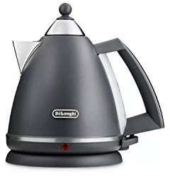 De'Longhi Argento Silva KBX3016.GY Kettle with 1.7L Capacity, 360 Swivel Base & cord storage, Grey