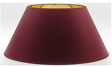 Paolo Rossi paralume coprilampada in tessuto cinzato rosso scuro interno oro - produzione propria - made in Italy (modello cinese, diametro 45)