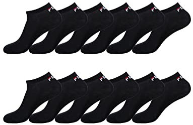 FILA Calcetines Hombre Soporte Antideslizante - Paquete de 12 - Calcetines Ropa deportiva Hombre, Malla Transpirable & Durables