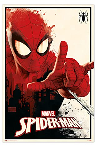 Grupo Erik Marvel Spider-Man Poster - 36 x 24 inches / 91.5 x 61 cm - Spiderman Poster - Shipped Rolled Up - Cool Posters - Art Poster - Wall Posters, THWIP