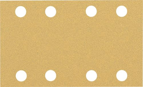 Bosch EXPERT C470 Schleifblatt, 80x133mm, K80, 8 Löcher, 50-tlg. | für Farbe auf Holz, Hartholz, Ø 80x133 mm, Körnung 80, Professional Zubehör Schwingschleifer