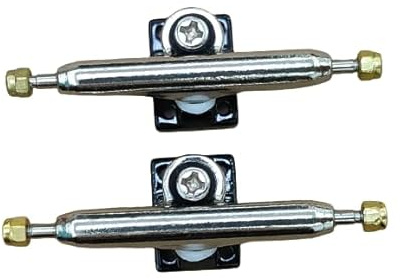 LEEFAI Pro Fingerboard Trucks (Achsen) 32mm G3 Inverted Style- Pro Mini Finger Skateboard Truck with Single Axles and Pivot Cups-Baseplate Color (schwarz, 32 mm)