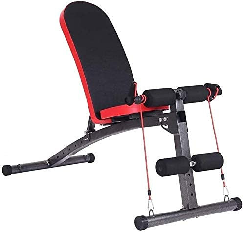 Hantelbank, verstellbare Hantelbank, Heimtraining, Fitnessstudio, Hantelbank – multifunktionaler Fitnessstuhl für Rückenbrett, Presssitz, Fitness-Hantel