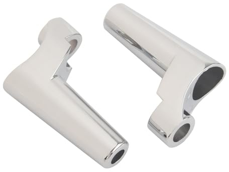 FINMOKAL Vordere Blinker-Halterungen, Umzug, Chrom, vordere Blinker-Halterungen, Umzugsset, passend für Harley Dyna Sportster '88-später XL und '91-'05 Dyna Modelle
