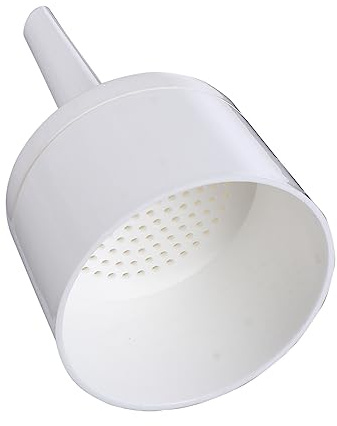LIFKOME Embudo Diseño Simple y Acabado Exquisito de 70mm de Filtración de Plástico Blanco para Laboratorio Adecuado para Universidades y Uso Químico