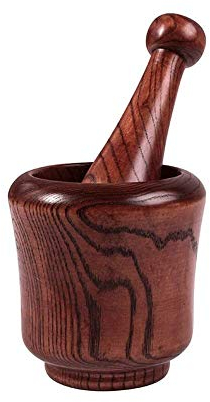 Ensemble de mortier et de pilon en bois, broyeur d'ail, broyeur d'herbes et d'épices, pot de médicaments, Gadget de cuisine