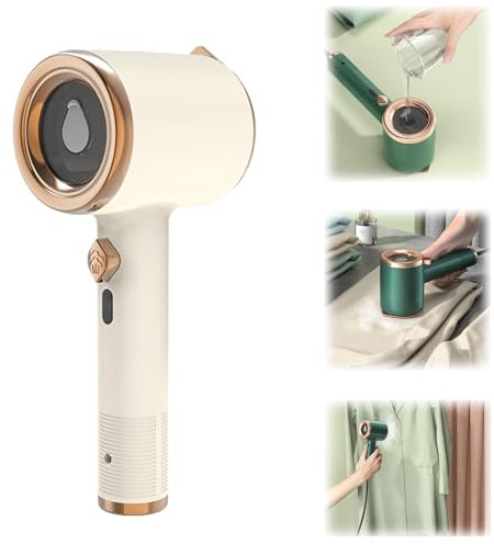 Mini máquina de planchar portátil, mini máquina de planchar, 2024 nuevo vaporizador portátil mejorado para ropa, mini plancha de vapor de viaje, mini vaporizador portátil (blanco)