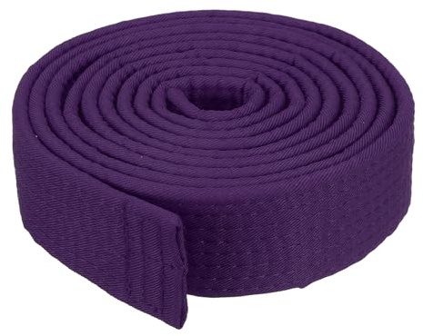 PATIKIL Taekwondo Farbiger Ranggürtel,x,ft m, Polyester Kampfkunst Judo Karate Gürtel für Trainer Unterricht Praxis, Schwarz;