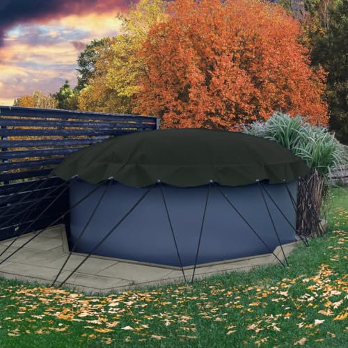 Aufblasbare Abdeckplane für Pool rund Ø 2,50 m, Farbe: anthrazit, Air Cover, wasserdicht, reißfest