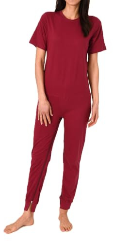 Normann Care Damvårdoverall kortärmad pyjamas med långa ben och dragkedja på rygg och ben, bär, XXL