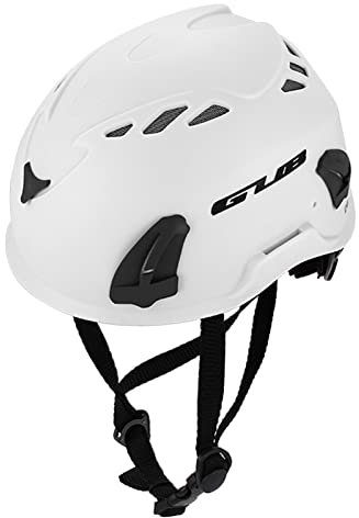 Climbing Helmet Cycle Safety Helmet with Headlamp Earmuff Taillight Attachment Points for Hiking Climbing Caving