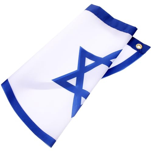 BESTonZON Bandiera Israele da Giardino Decorativa Resistente al Sbiadimento Leggera e Lavabile per Esterni e Interni Stampa Nazionale con Durevole per Uso Prolungato