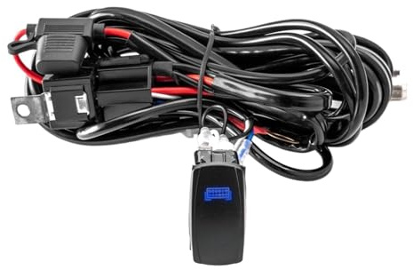 Cablaggio universale per barra luminosa a LED da 10 piedi e 160 W a 5 pin, compatibile con Jeep/4x4/auto/moto/ATV/UTV/SUV/camion/rimorchio/carrello elevatore/barca