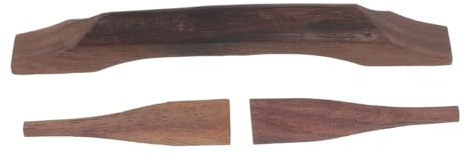 SOLUSTRE Holz-gitarrensattel aus Palisander für Akustik und Jazzgitarren Ersatzteil für Saitenreiter Stegsattelwechsel für Gitarren und Basszubehör