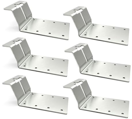 6 teile/satz T-Pfosten Halterung T-Pfosten Ziel Aufhänger Zaun Halterung for T-Form Zaun Pfosten Langlebig metall Zaun Halterung
