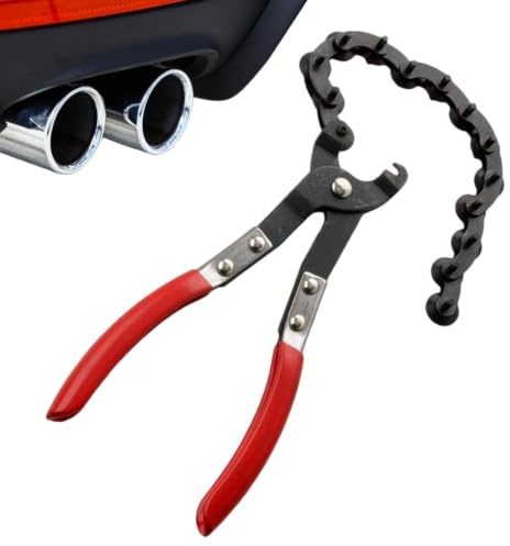 Cortatubos De Escape Alicates de cadena con mango metálico ergonómico | Alicates para mangueras de escape y convertidores para cobre, PVC, aluminio, catalizador, SUV, autocaravana