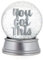 Boxer Gifts Boule à Neige à Paillettes inspirante et motivante - Cadeau Chaleureux pour Elle, Grossesse, examens universitaires, Nouvel Emploi, argenté