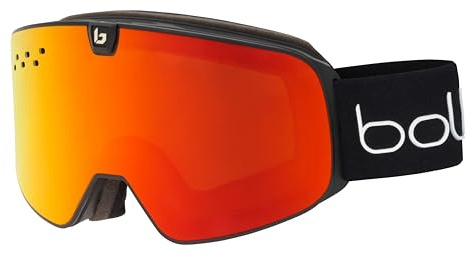 Bollé NEVADA NEO Black Matte - Sunrise Cat 2 & Light Vermillon Blue Cat 1 - Skibrillen - Sunrise Cat 2 & Light Vermillon Blue Cat 1 - Größe M-L - Unisex - Erwachsene