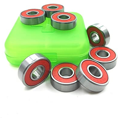 SUOFEILAIMU 608. 2rs. Rote Schlittschuhe Lager ABEC-7 Skateboard Longboard Räder Roller Roller 608 Lager for Spinner 3D-Drucker (Color : 8pc 608 Bearing red)