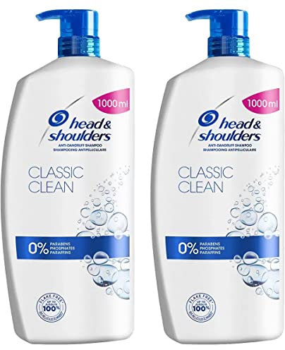 Head & Shoulders Classic Clean - Anti-Dandruff Shampoo, Pack of 2 x 1L in