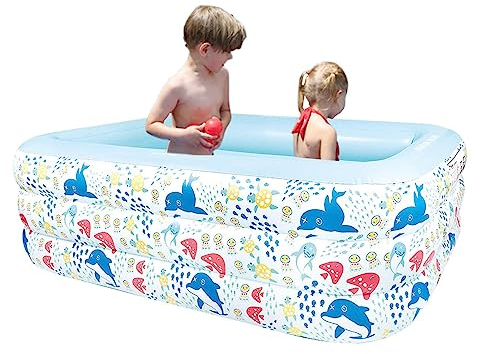 Aufblasbecken für Kleinkinder | Kiddy Pool klein aufblasbar für Kinder,Kiddie-Schwimmbad inklusive Aufbewahrungstasche für den Strand im Freien