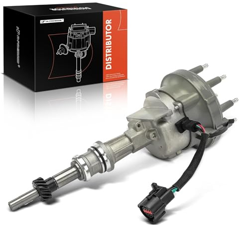 A-Premium Ignition Distributor with Cap and Rotor Compatible with Ford F-150, F-250, F-250 HD, F-350, E-150/E-250/E-350 Econoline, E-150/E-350 Econoline Club Wagon, Econoline Super Duty, Bronco