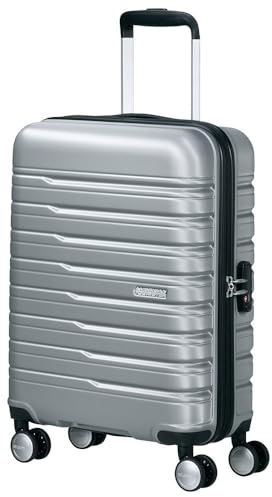 American Tourister Flashline - Spinner S, Bagage à Main, 55 cm, 34 L, argenté (Sky Silver)